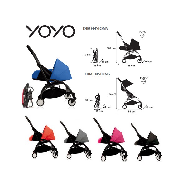 babyzen yoyo folded dimensions
